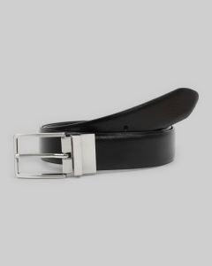 Black Reversible Leather Belt 