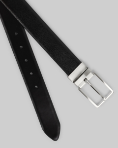 Black Reversible Leather Belt 