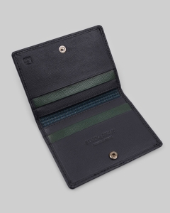 Leather Bifold Wallet With Popper Fastening